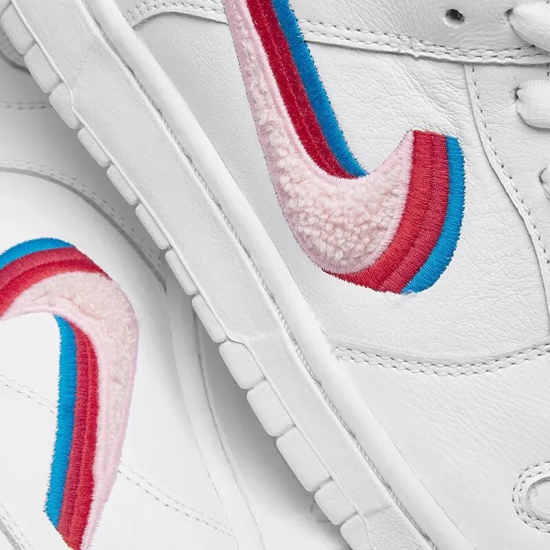 Nike Dunk Low x Parra 3D 聯名款 白糖果 刺繡