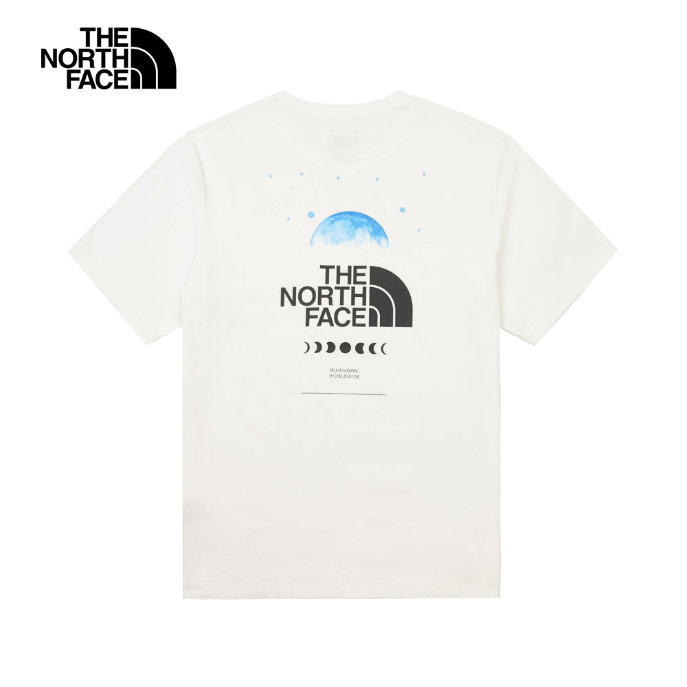 T️he North Face北臉男女款白色純棉舒適透氣短袖T恤