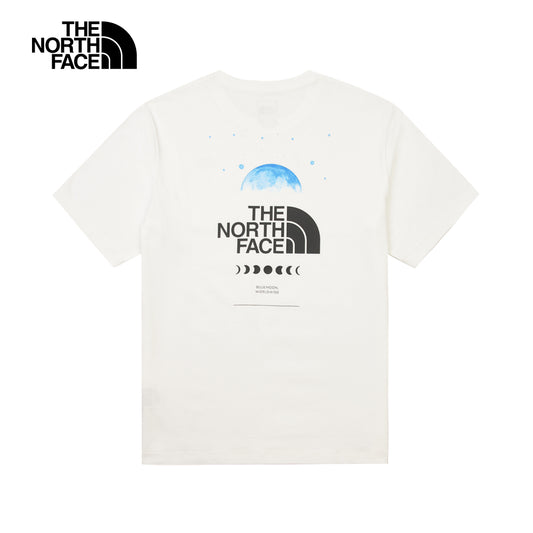 T️he North Face北臉男女款白色純棉舒適透氣短袖T恤