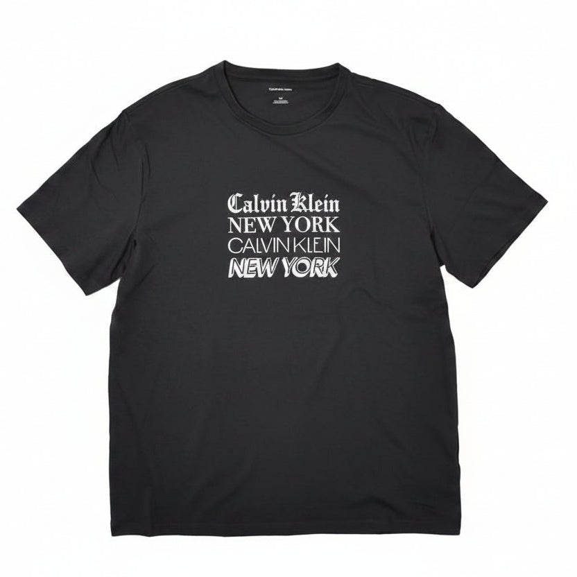 CK 經典哥德字體 × NEW YORK  男女款 短袖T恤 黑白2色
