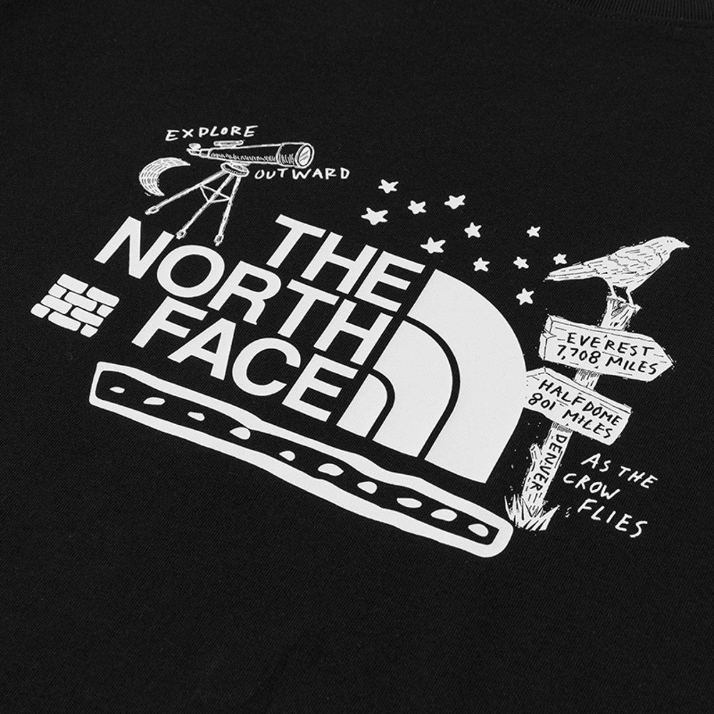 T️he North Face北臉男女款 大尺寸印花 速乾短袖T恤