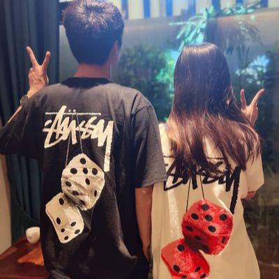 STUSSY 22SS 立體毛絨骰子 短T