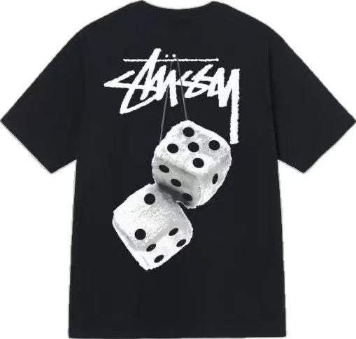 STUSSY 22SS 立體毛絨骰子 短T