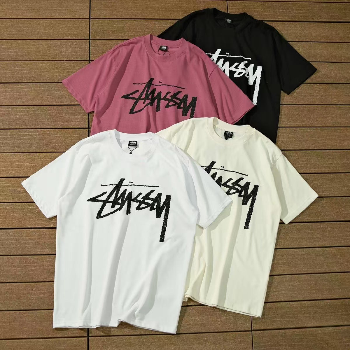 STUSSY 新款 胸前背後大Logo 短袖T恤 男女款