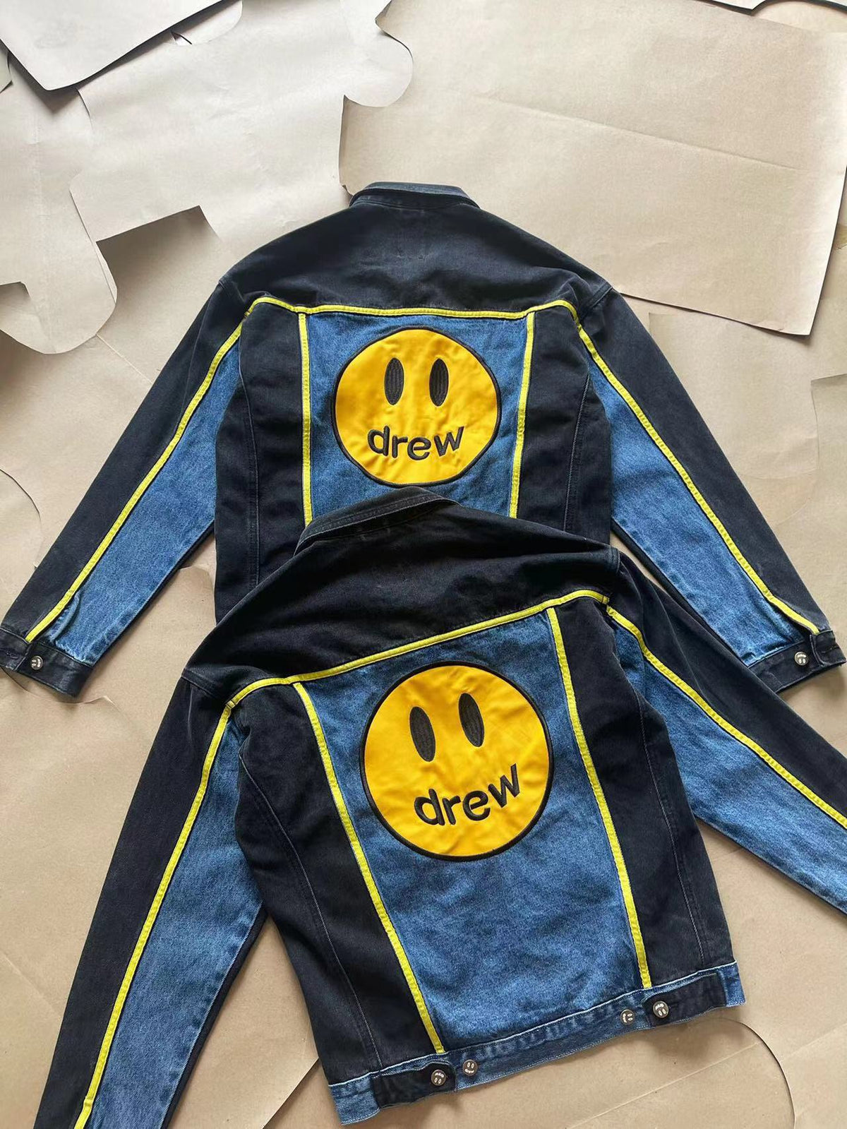 Drew House 超大吉祥物卡車司機夾克 復古色塊