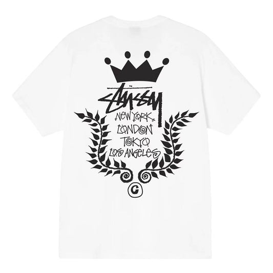 Stussy CROWN WREATH TEE 皇冠花圈 短袖 短T
