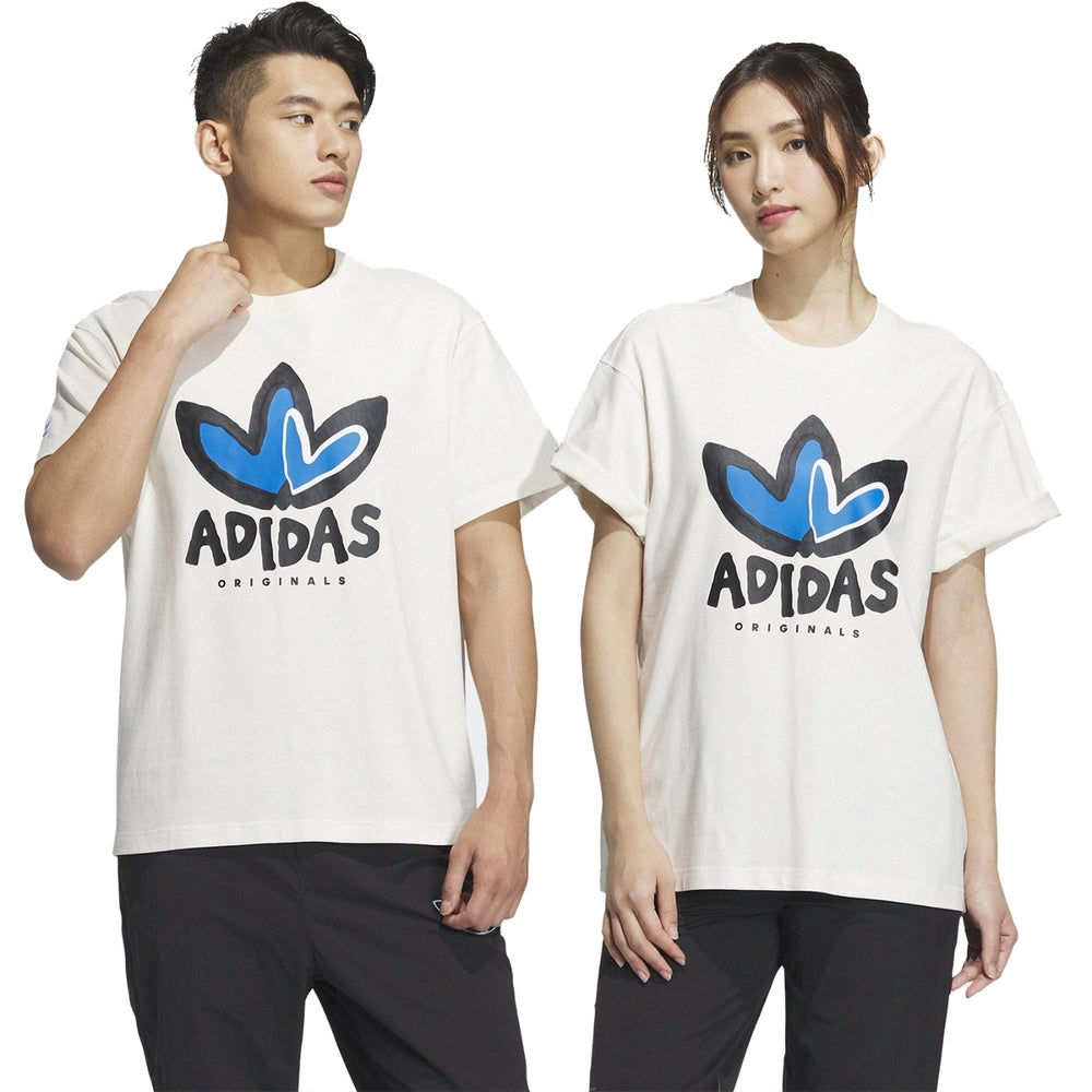 ADIDAS 經典 愛心 情人節  男女款 短袖T恤