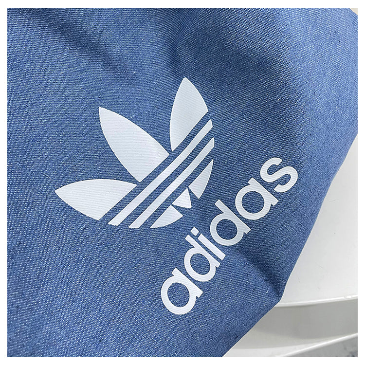 Adidas Originals logo 大容量 雲朵包 肩背包 小錢包 牛仔黑 牛仔藍