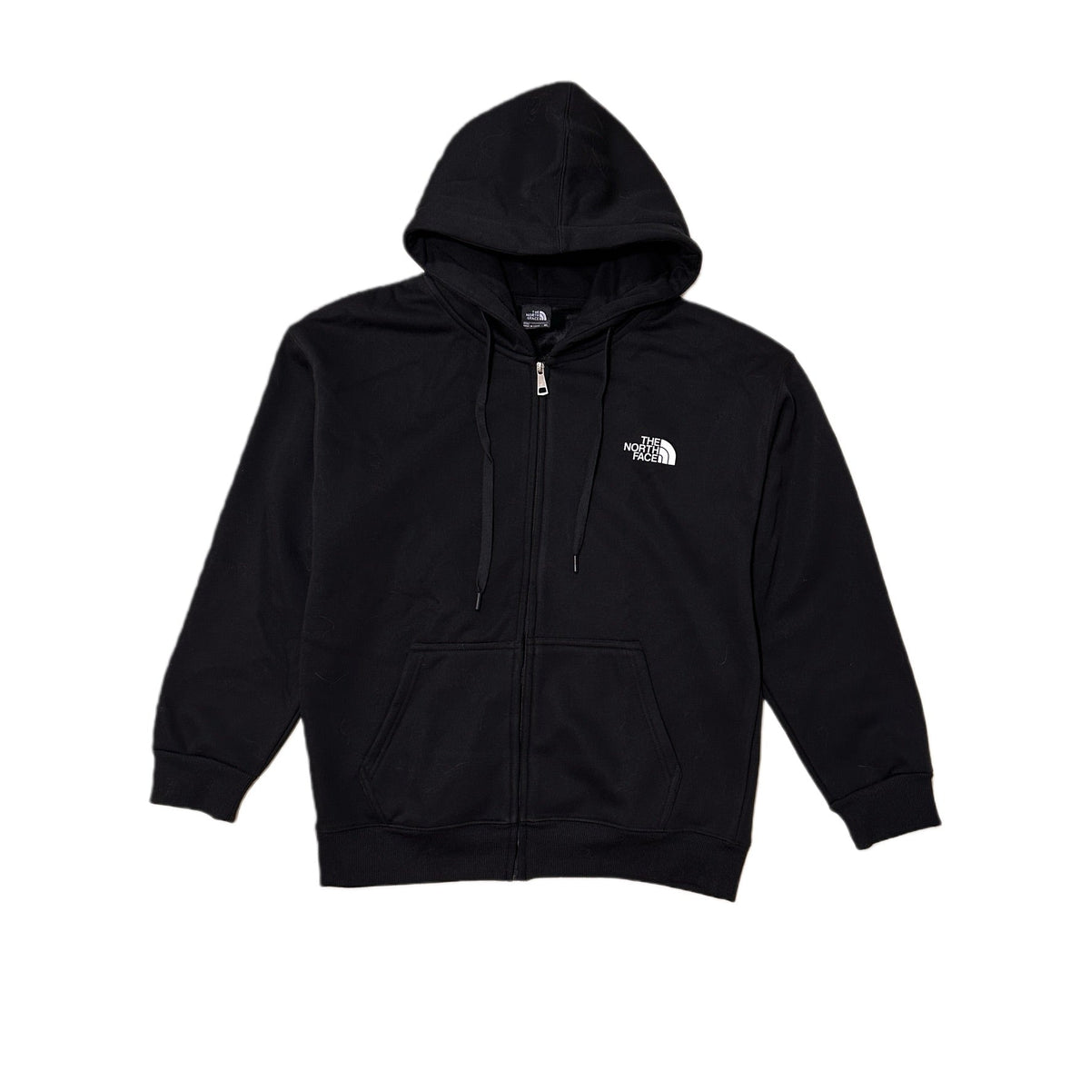 THE NORTH FACE 男女款  LOGO連帽外套 刷毛 棉質 黑色